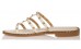 Sante off white φλατ σανδάλι με χρυσές λεπτομέρειες 23-307 Νέες Αφίξεις